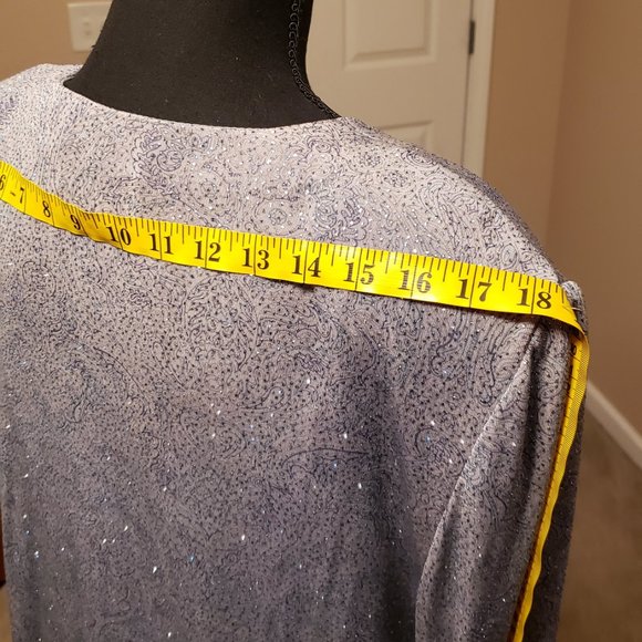 Alex Evenings Light Blue sparkly dress - Picture 6 of 12